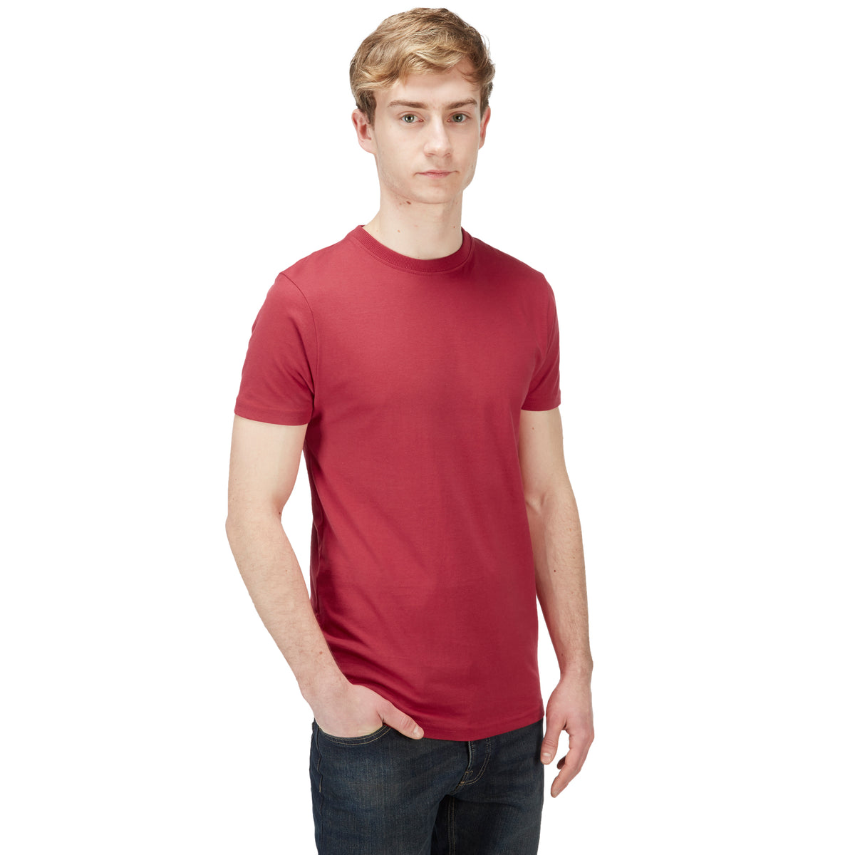 T-shirt Homme Charles Wilson Noir 100% Coton épais - Taille M - Occasion Très Bon état