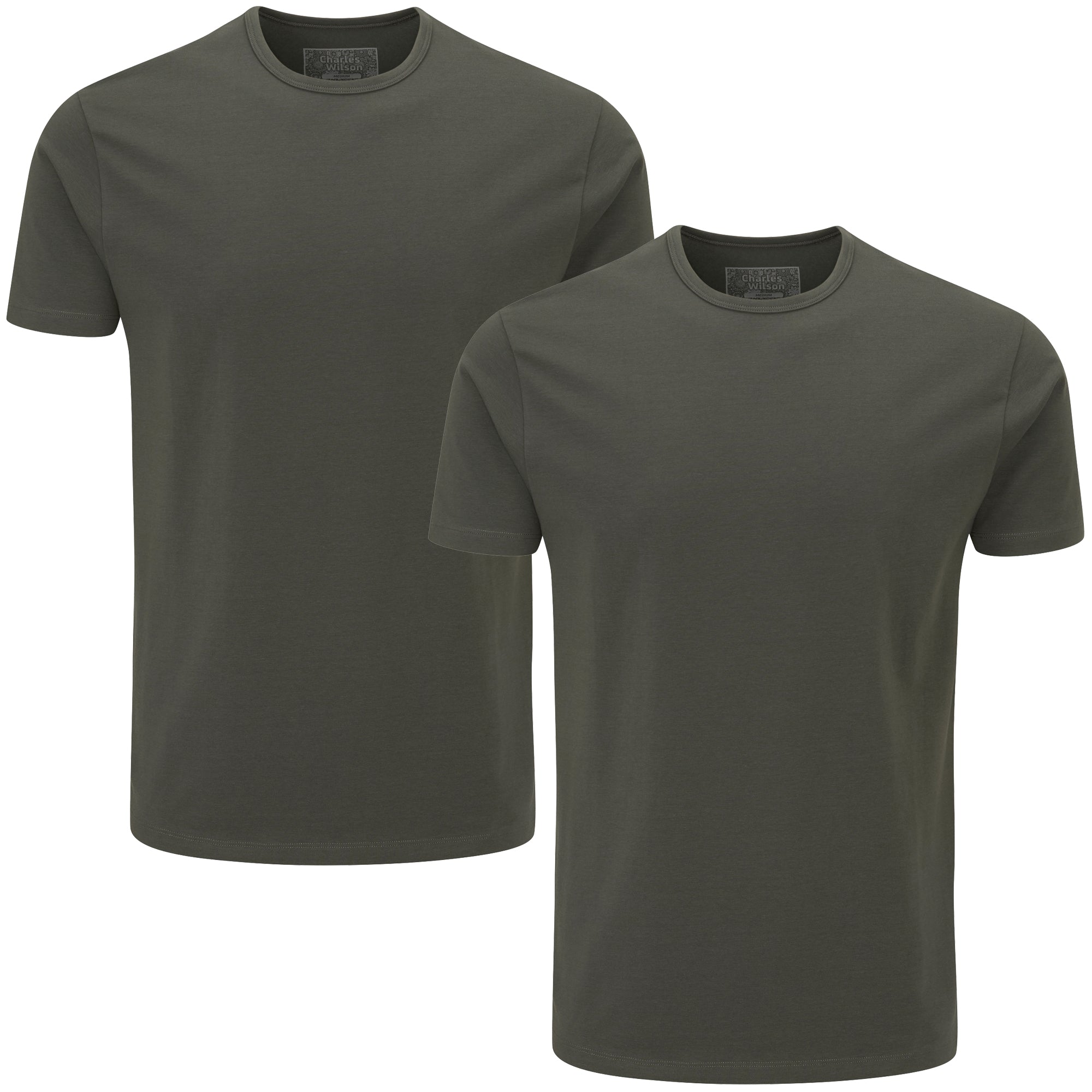 Comfort Stretch Crew Neck T-Shirts 2 Pack